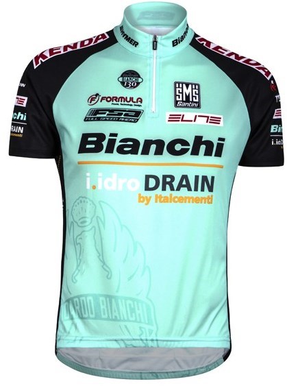 Santini TX Active Bianchi 15 Short Sleeve Cycling Jersey product image