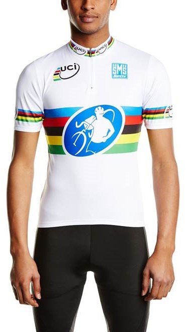 Santini UCI World Cyclo Cross Champion Short Sleeve Rainbow Jersey product image