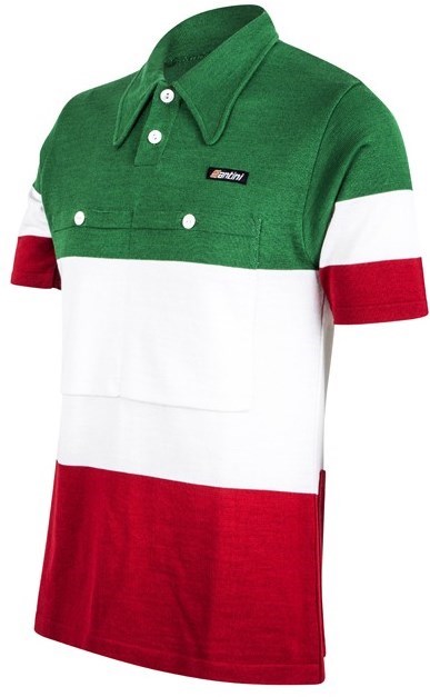 Santini Eroica 60s Campione Italia Polo Short Sleeve Jersey Heritage Series product image