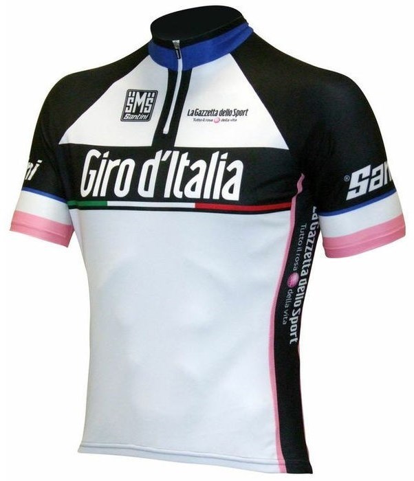 Santini Giro D Italia 2015 Leaders Kids 14cm Zip Short Sleeve Jersey product image