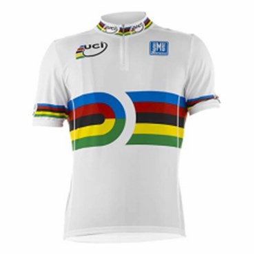 rainbow jersey track 14cm santini uci champion zip sleeve short tredz missed sorry options still