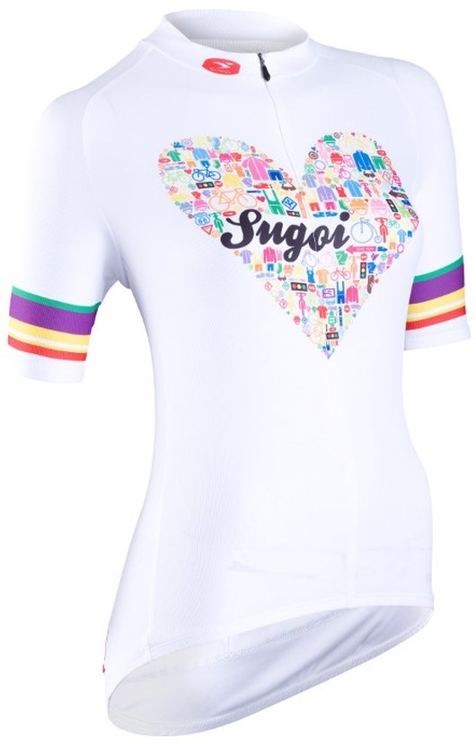 Sugoi I Heart Bikes Womens Short Sleeve Cycling Jersey product image