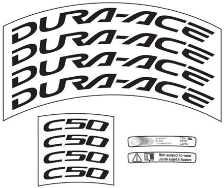 Shimano WH-7900-C50-CL Rim Sticker Unit Shimano WH-7900-C50-CL Rim Sticker Unit