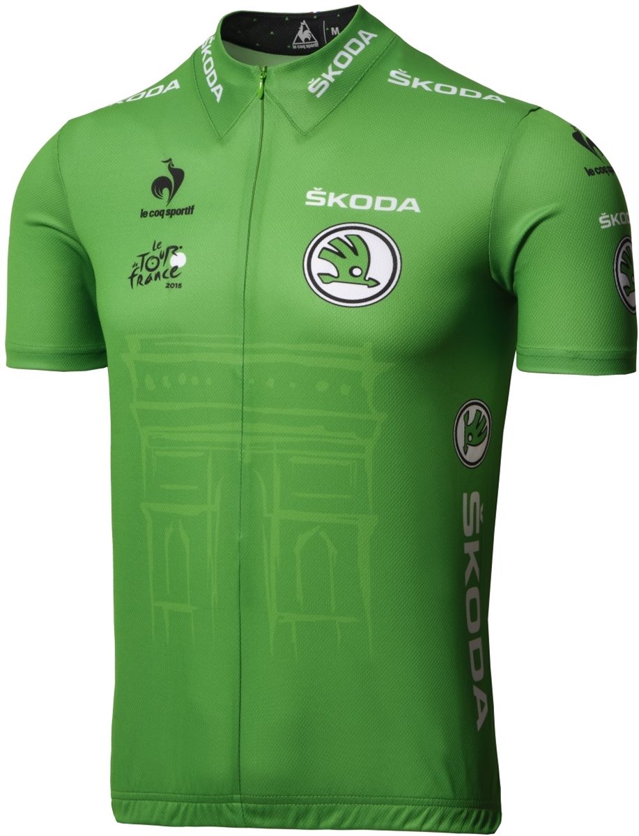 Le Coq Sportif Green Sprinter Leaders Short Sleeve Cycling Jersey 2015 product image