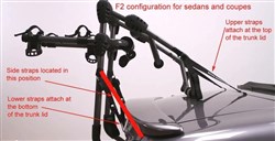 Hollywood F2 Over-The-Top 3 Bike Car Rack - 3 Bikes
