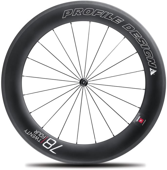 Profile Design 78 Twenty Four Full Carbon Clincher Wheel - Front product image