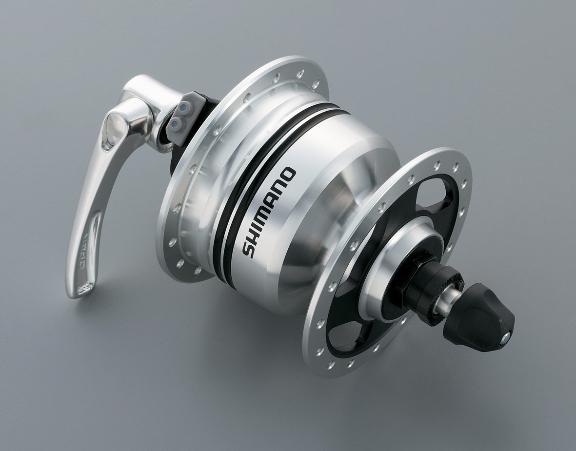 Shimano DH-3N80 6v 3.0w Quick Release Dynamo Front Hub For Use With Rim Brakes - 32h product image