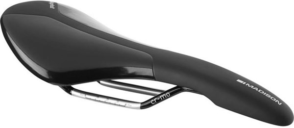 Madison Asphalt Mens Saddle With Cro-mo Rails