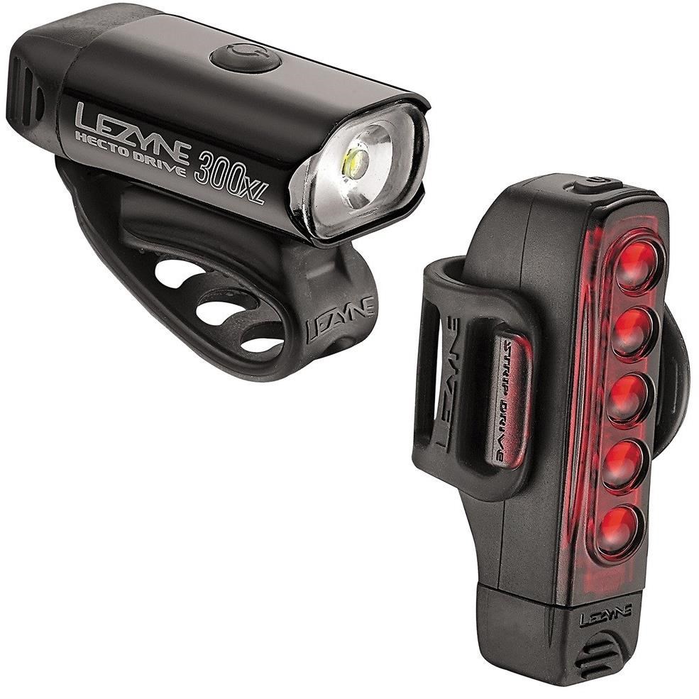 Lezyne Hecto Drive 300XL/Strip Front/Rear USB Rechargeable Light Set product image