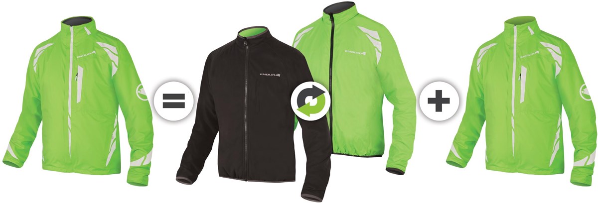 Endura Luminite 4 in 1 Cycling Jacket With New Luminite II LED product image