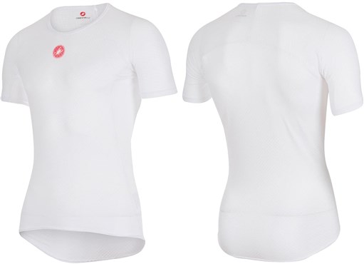 Image of Castelli Pro Issue Short Sleeve Base Layer in White, Size Large | Rutland Cycling