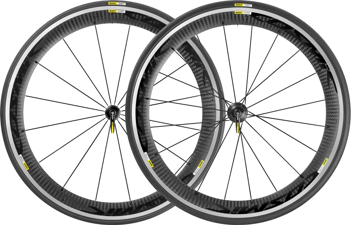 Mavic Cosmic Pro Carbone Road Clincher Wheels - Black Decal 2016 product image
