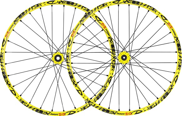 yellow mtb wheels