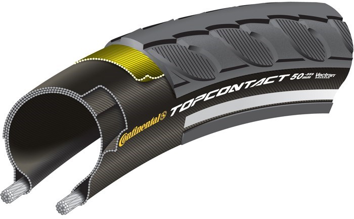 Continental Top Contact II Reflective Folding MTB Hybrid Tyre product image