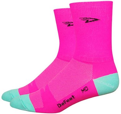 Defeet Aireator 5" D Logo Hi-Vis Socks Defeet Aireator 5" D Logo Hi-Vis Socks