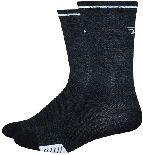 Defeet Cyclismo Wool 5" Socks - Reflective Stripe product image