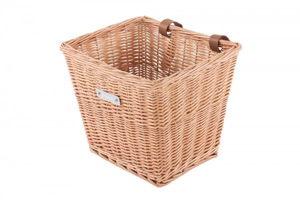 Bobbin Everyday Wicker Square Basket with Leather Straps product image