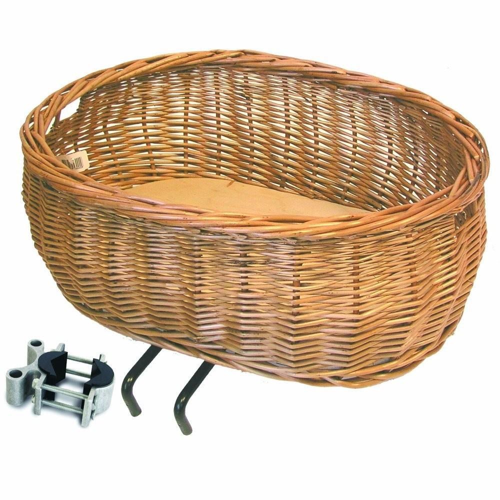Basil Pluto Wicker Front Dog Basket EDO Bracket Mounting product image