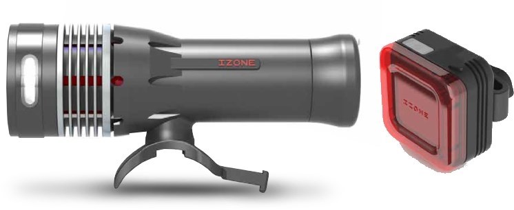 Izone ARC 650 Front / Fuse 50 Rear Rechargeable Lightset product image
