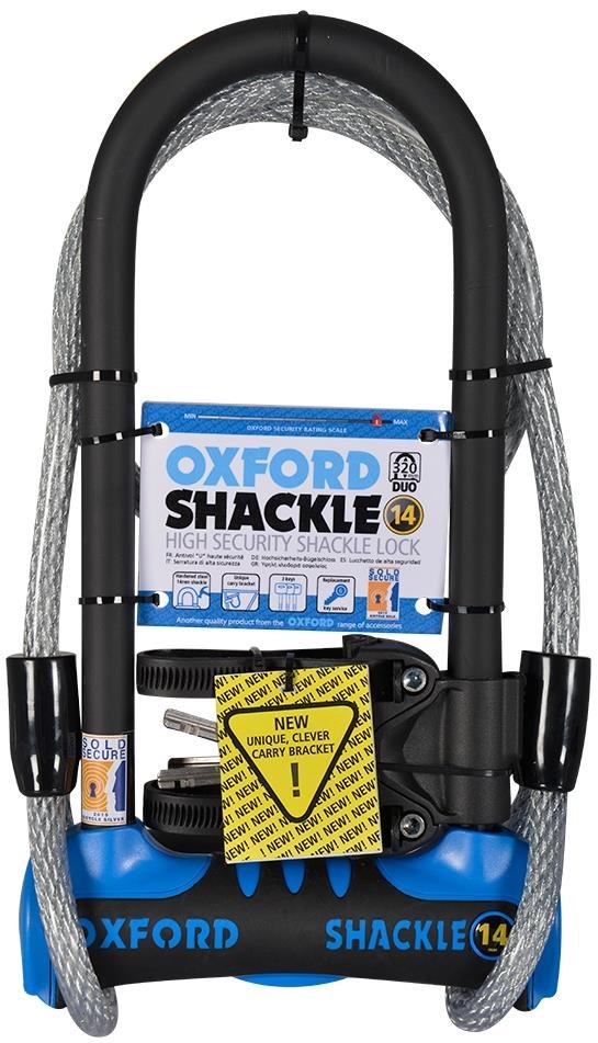 Oxford Shackle 14 D-Lock Duo Pack Gold Sold Secure product image