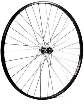 M Part 700C x 19mm Alloy Hub 36 Hole QR Axle 100mm Black Front Wheel