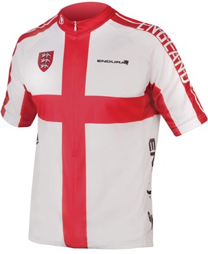 Endura CoolMax Printed England Short Sleeve Jersey Endura CoolMax Printed England Short Sleeve Jersey