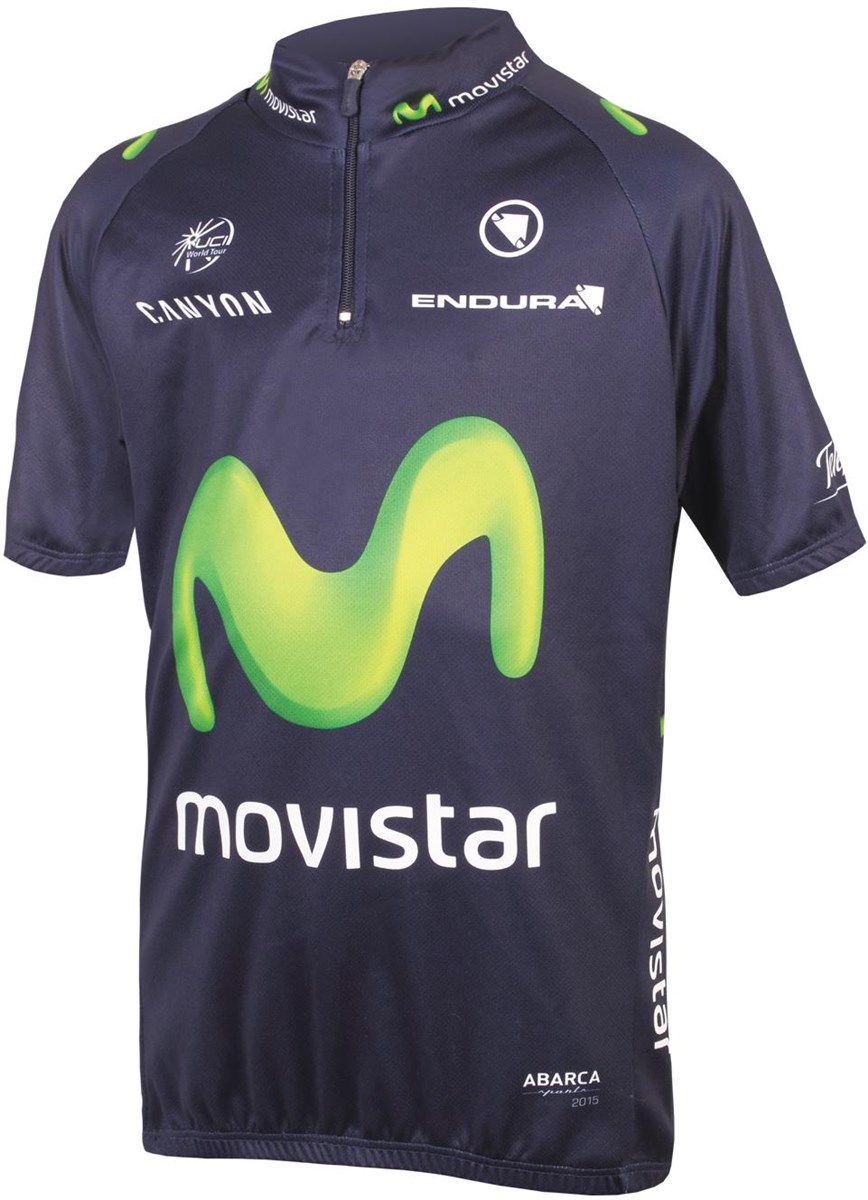 Endura Movistar Team Kids Short Sleeve Cycling Jersey AW16 product image