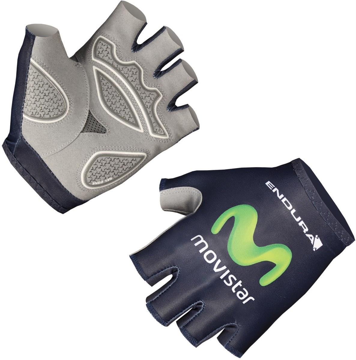 Endura Movistar Team Race Mitt Short Finger Cycling Gloves product image