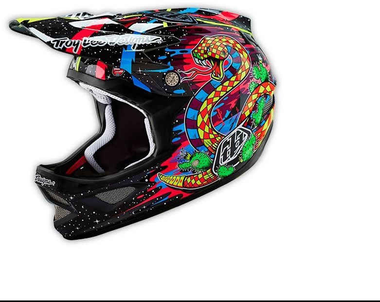 Troy Lee Designs D3 Blacklight Carbon Full Face MTB Mountain Bike Helmet 2016 product image