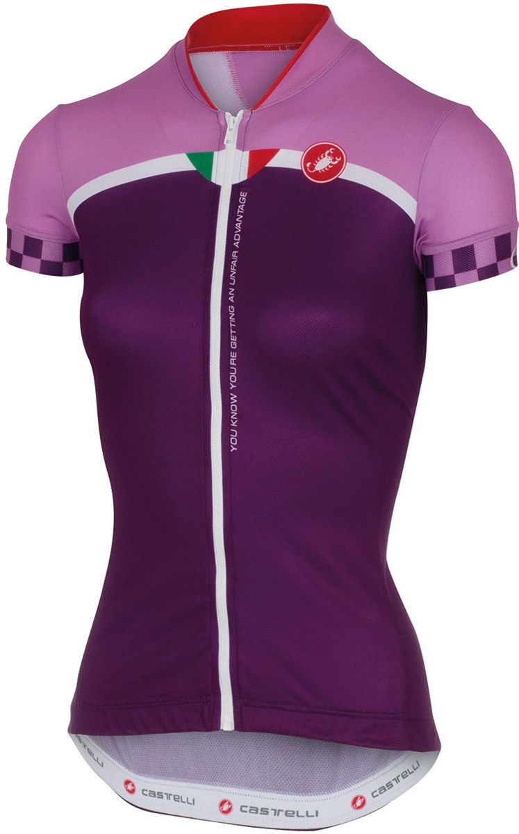 Castelli Duello Womens Short Sleeve Cycling Jersey With Full Zip SS16 product image