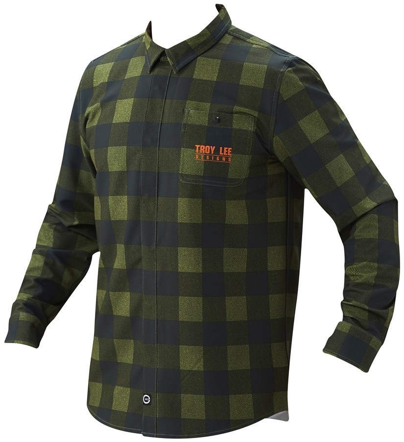 Troy Lee Designs Grind Flannel Plaid Long Sleeve Cycling Shirt SS16 product image