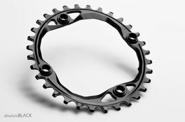 absoluteBLACK 104BCD Spider Mount Oval Chainring N/W - Integrated Threads product image