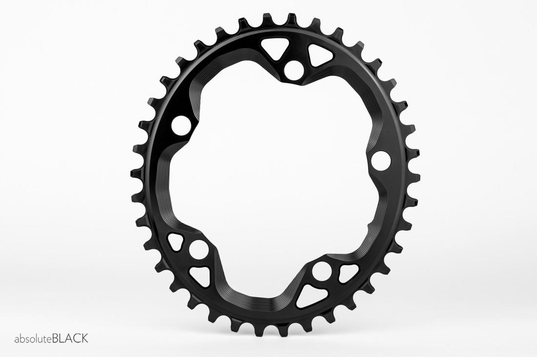 absoluteBLACK CX 10BCD 5 Bolt Spider Mount Cyclocross Oval Chainring product image