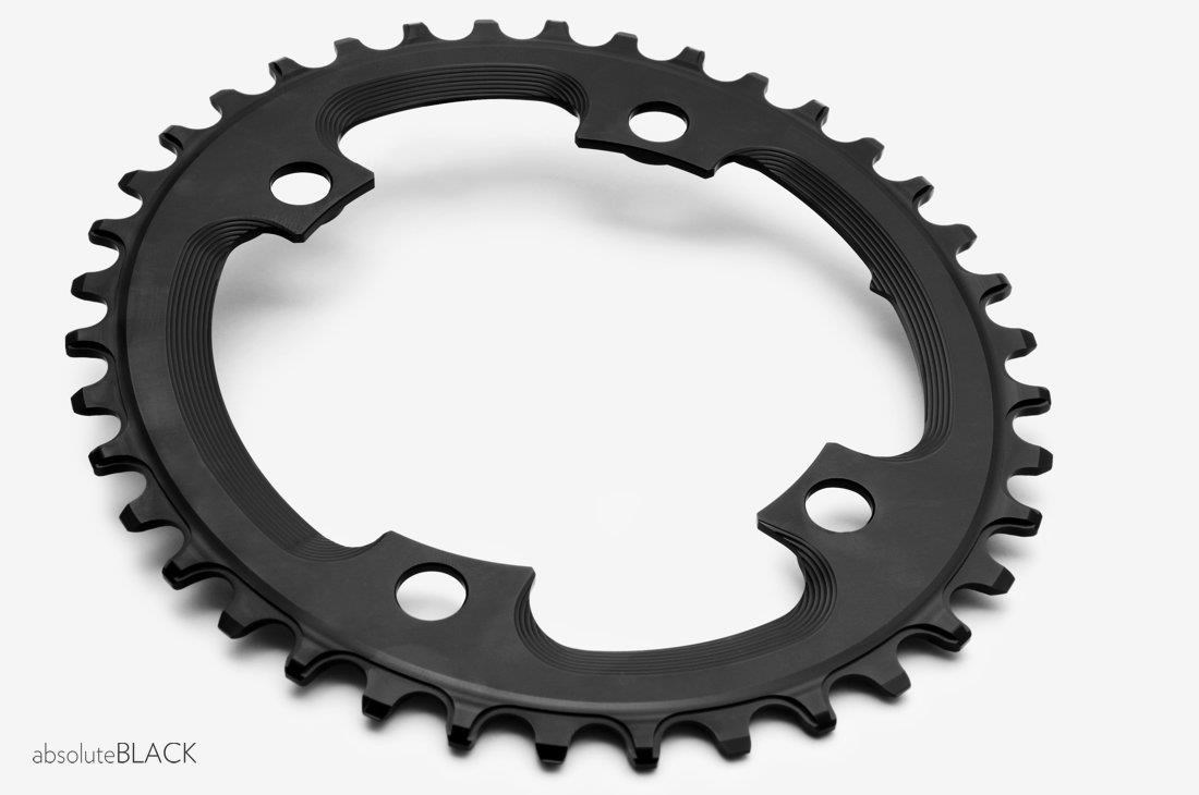 absoluteBLACK CX 110BCD 4 Bolt Asymmetric Spider Mount Oval Cyclocross Chainring product image