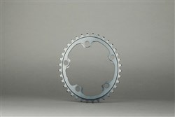 absoluteBLACK 110BCD 5 Bolt Spider Mount Aero Oval 2X Winter Training Chainring (not for Sram)