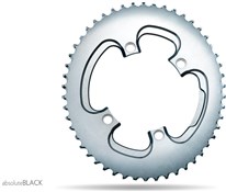 absoluteBLACK 110BCD 4 Bolt Spider Mount Aero Oval 2X Asymmetric Winter Training Outer Chainring