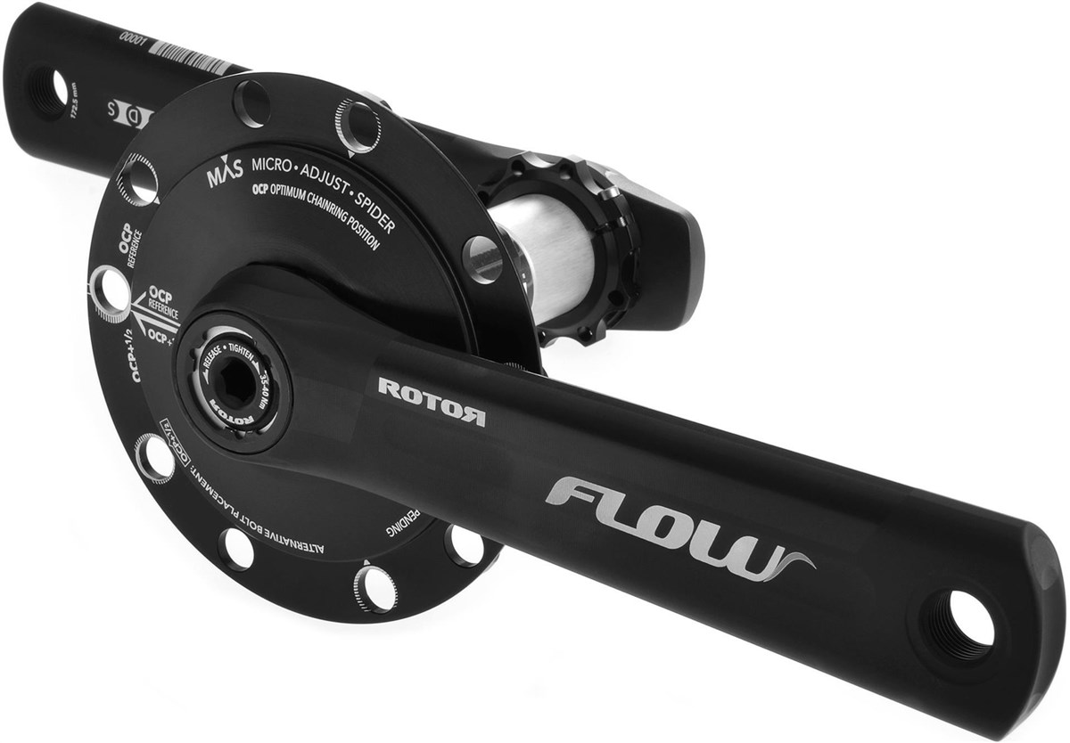 Rotor Inpower Flow 130 BCD Mas Power Meter Crankset - NO Chainrings product image