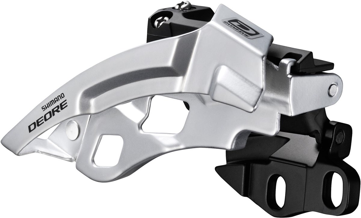 Shimano Deore M612-E Triple Front Derailleur With Side Swing & Front Pull product image