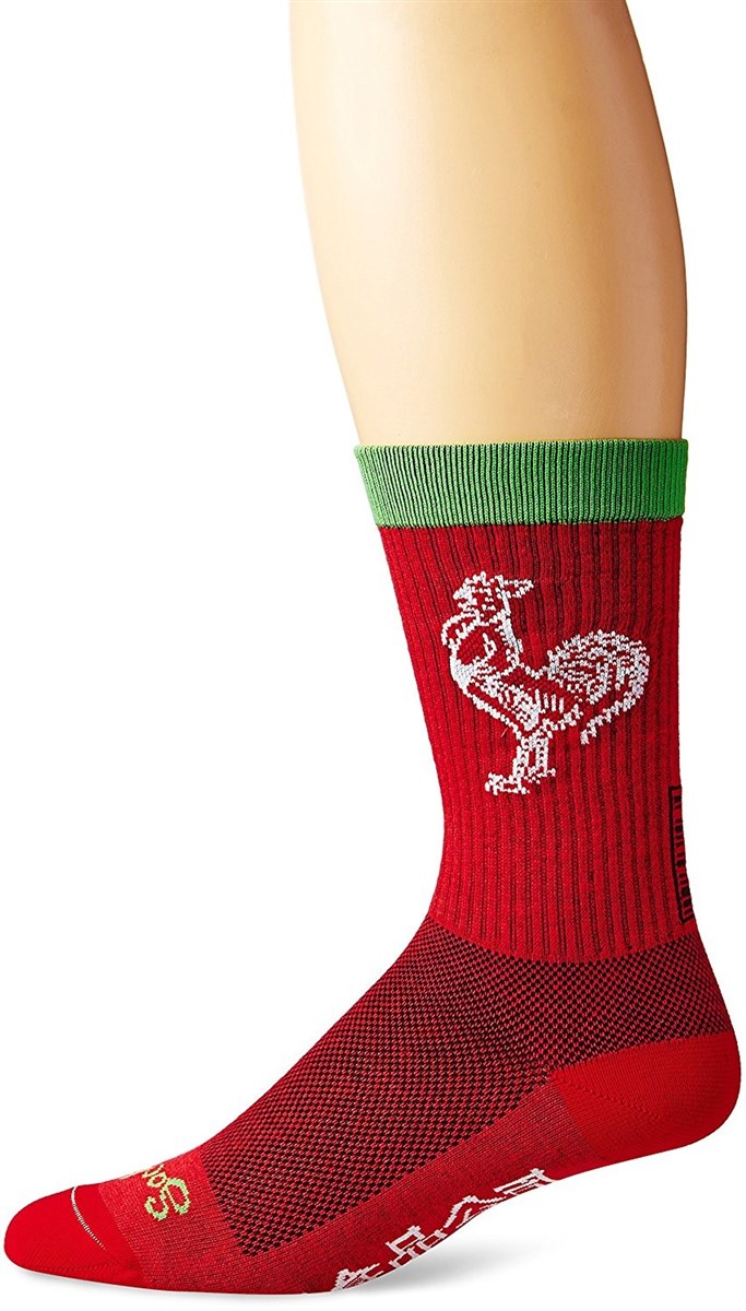 SockGuy Crew 8" Wool Sriracha Sock product image