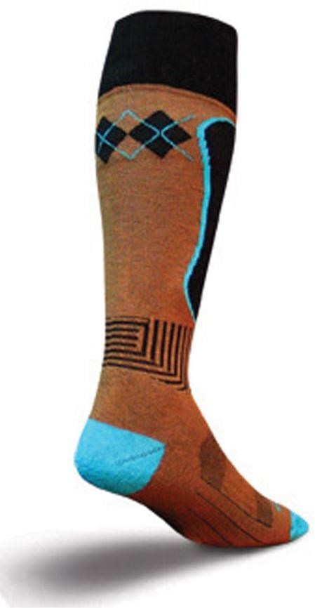 SockGuy MTN-Tech Snowboard Triple Mocha Socks product image