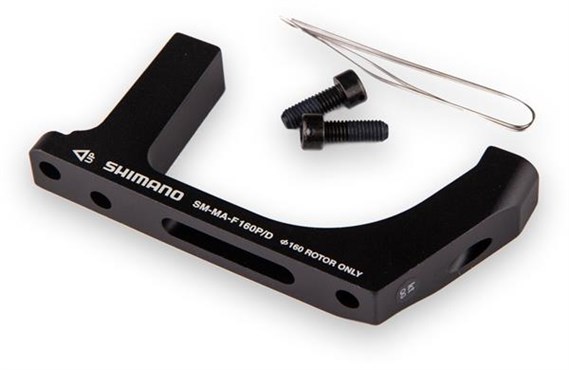 Shimano Disc Adaptor Post to Flat Mount - Black / 160mm