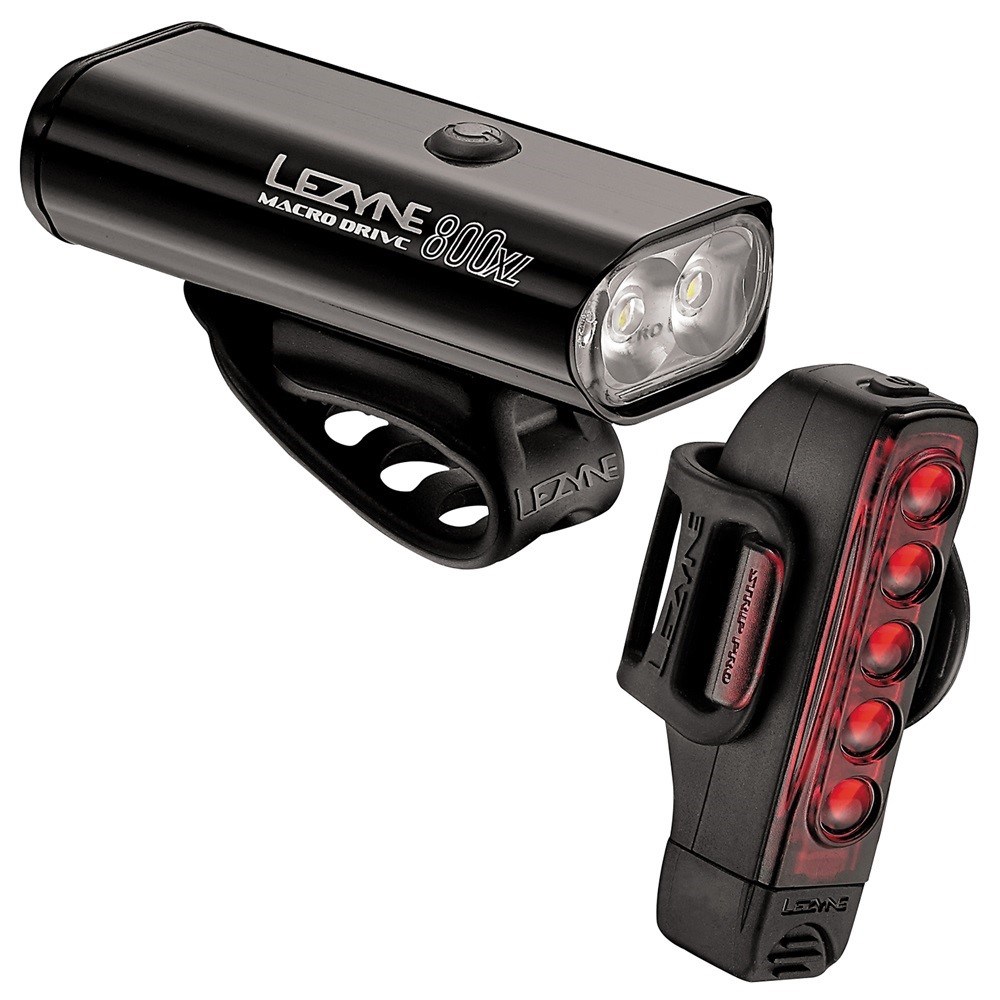 Lezyne Macro Drive 800XL/Strip Pro USB Rechargeable Light Set product image