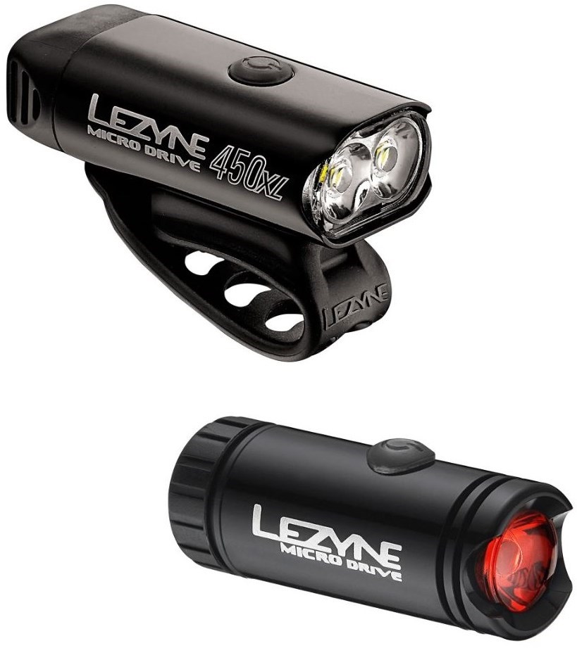 Lezyne Micro Drive 450XL/Micro USB Rechargeable Light Set product image