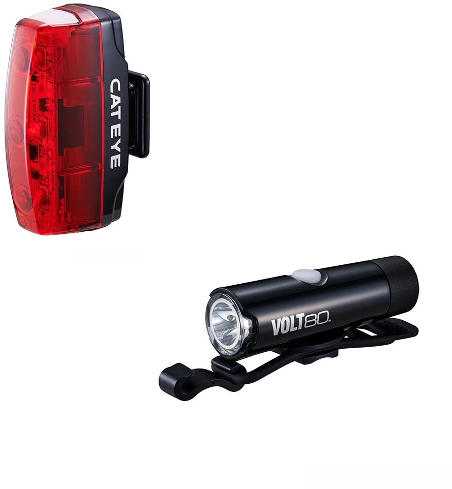 Cateye Volt 80 Front / Rapid Micro Rear USB Rechargeable Light Set product image