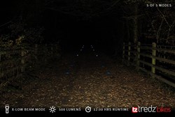 Cateye 6000 - Power Mode 500 Lumens with 12 Hour runtime