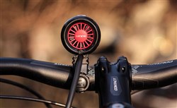 Cateye 6000 Rear View of Light and Cooling Fan