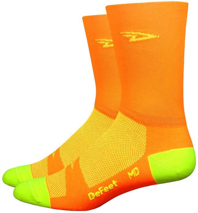 Defeet Aireator 5" HiVis Socks Tredz Bikes