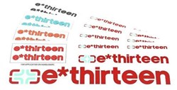 E-Thirteen Race Handlebar Decal Set - Fits 20mm & 35mm Rise Handlebars
