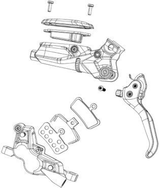 SRAM Bracket Mounting Bolts T25 Flat Mount Caliper SRAM Bracket Mounting Bolts T25 Flat Mount Caliper