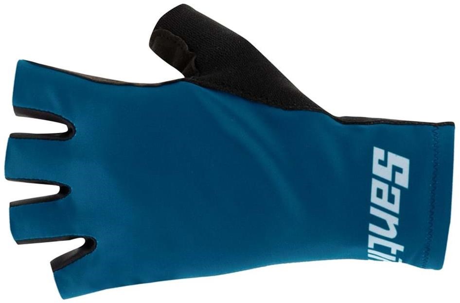 Santini Istino Long Cuff Mitts / Short Finger Cycling Gloves Tredz Bikes